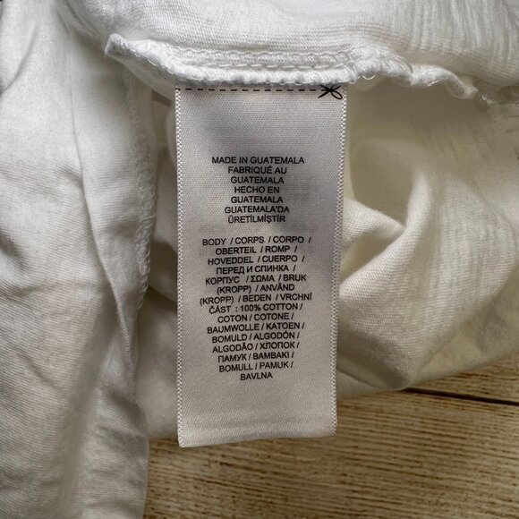Vintage Polo Ralph Lauren Denim‎ Supply Eagle Logo Tee White T-Shirt Mens XL - Picture 5 of 10